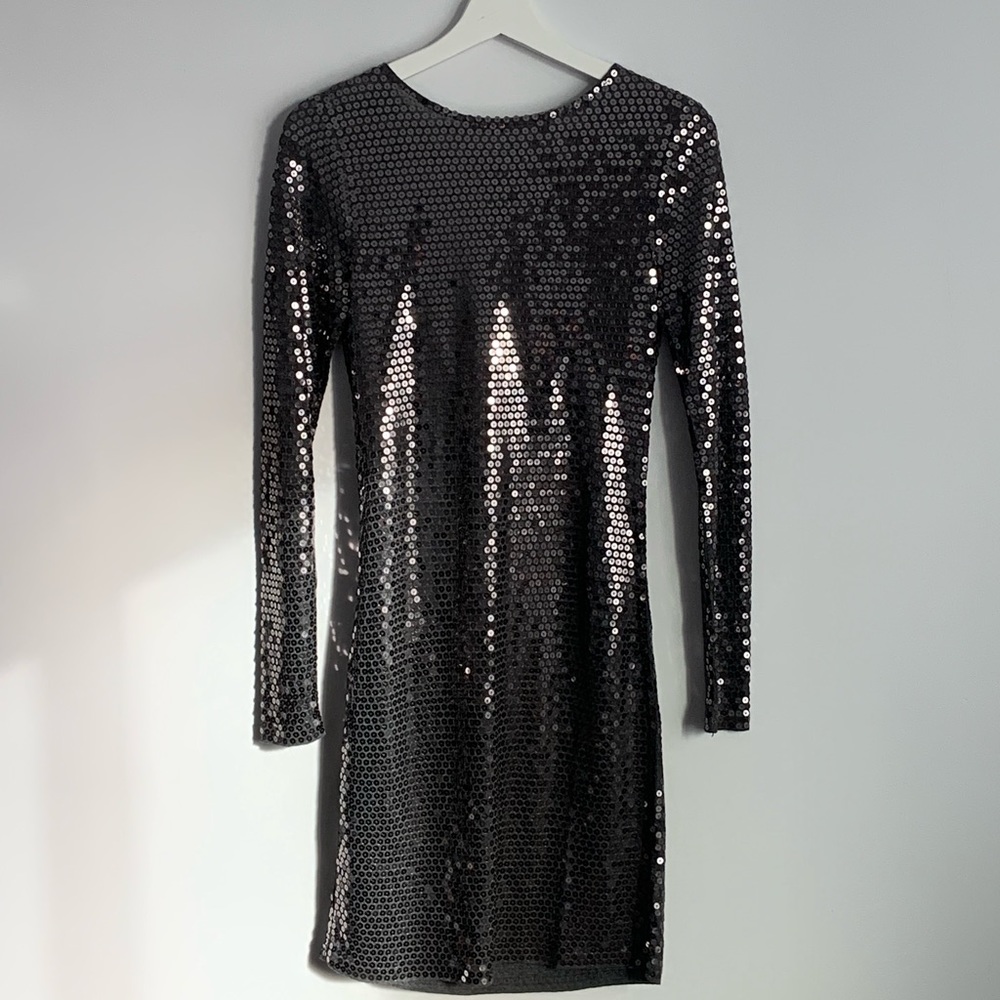 🦃 PRICE DROP Michael Kors Gunmetal Sequin Dress